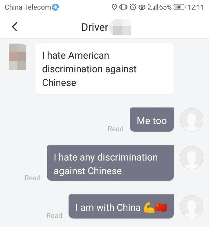 DiDi Driver 'Doesn't 'Like Americans'...