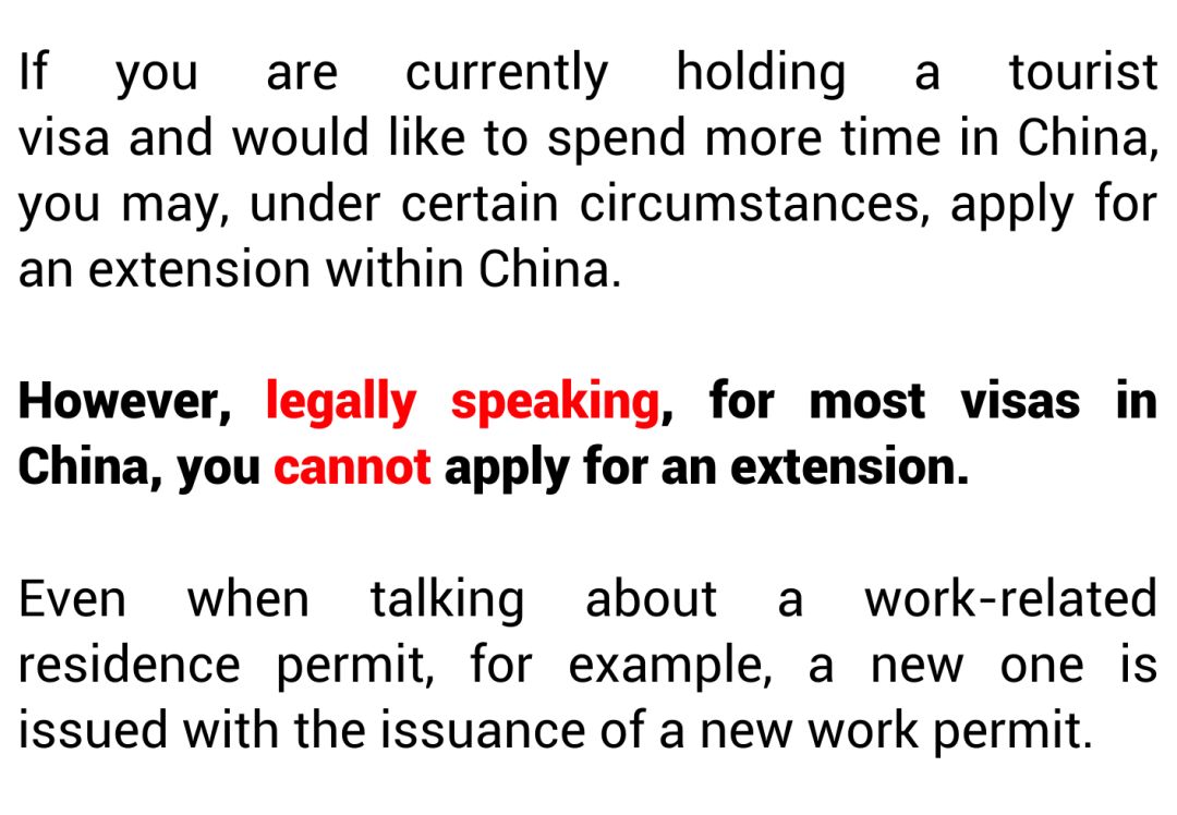 How to Apply For A Tourist Visa Extension in China