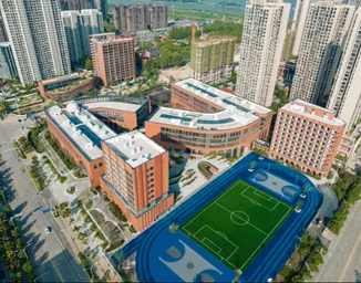 Aerial view of a BASIS International Schools campus in China