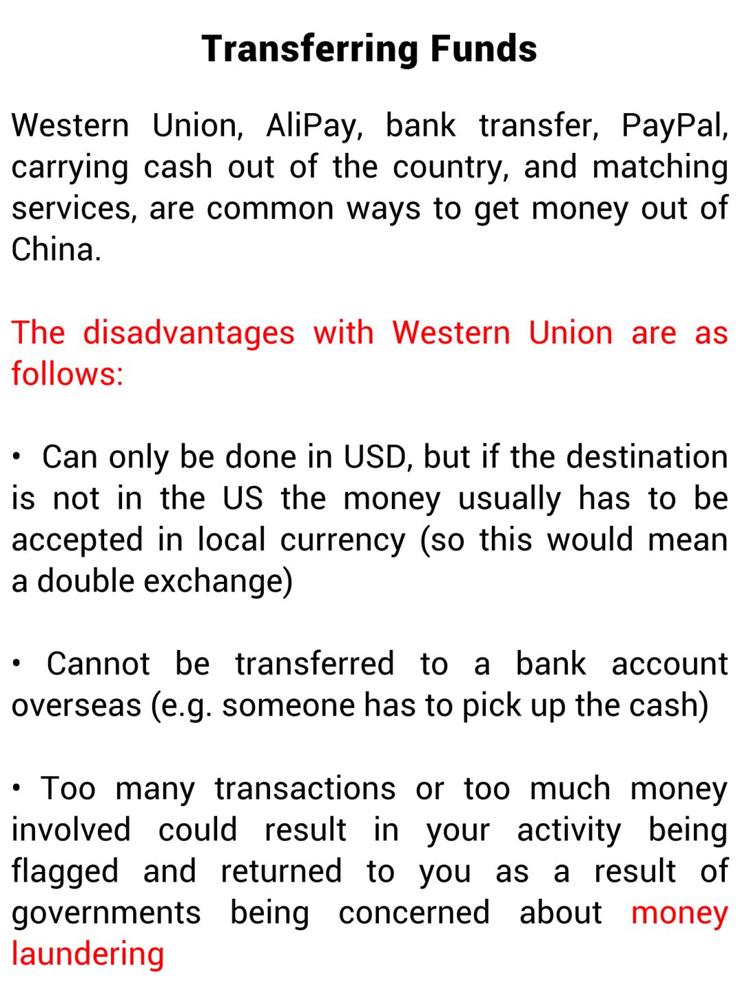 Methods To Exchange RMB To A Foreign Currency