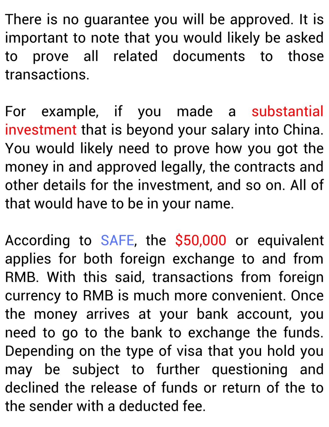 Methods To Exchange RMB To A Foreign Currency