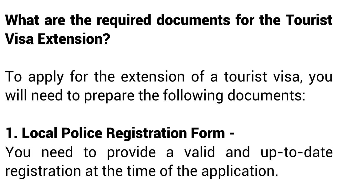 How to Apply For A Tourist Visa Extension in China